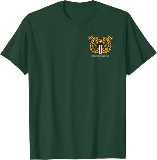Proudly Served US Army CW5 Retired T-Shirt - T-Shirt | Forest