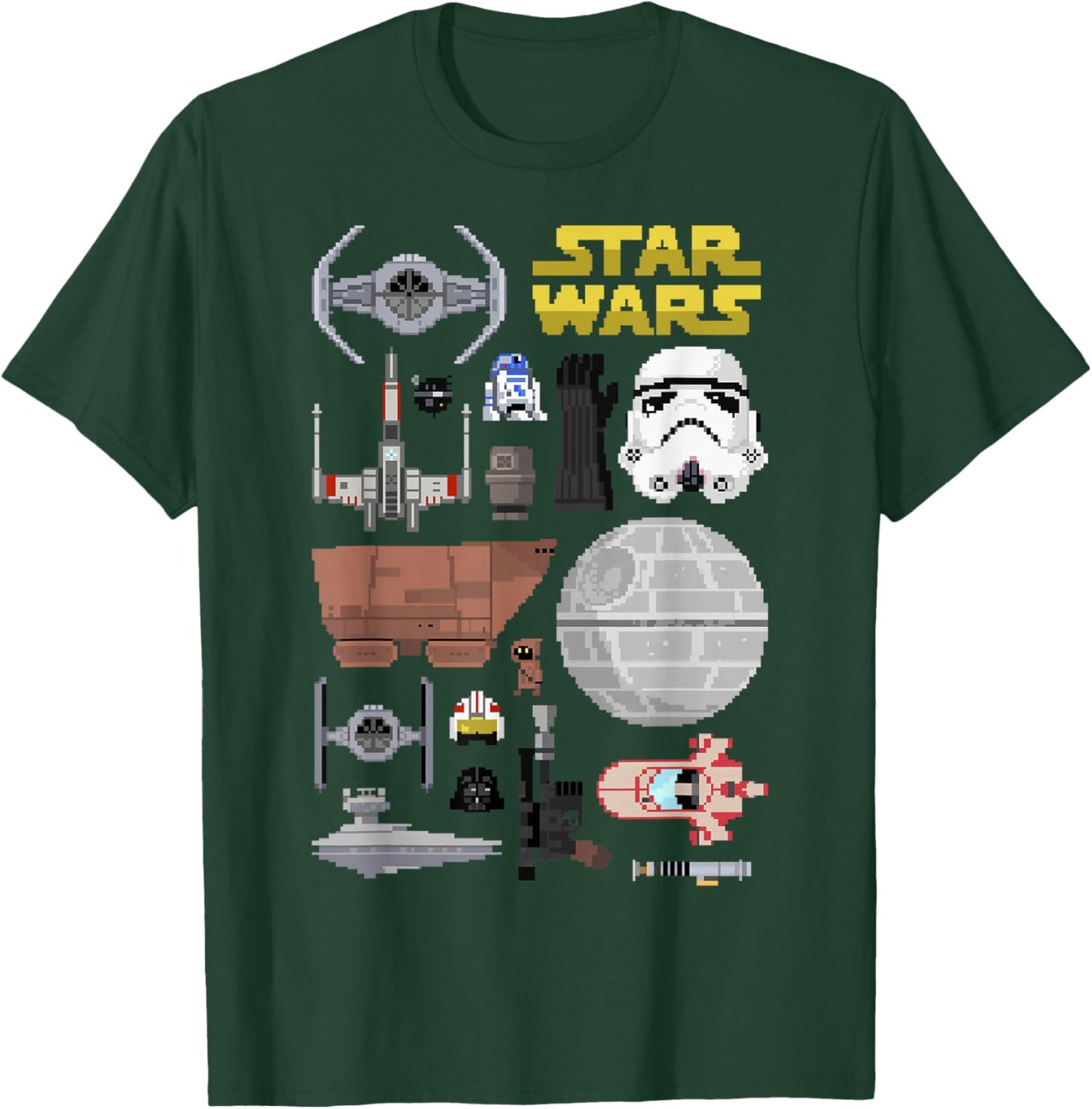 Star Wars Pixel Icon Set T-Shirt - T-Shirt | Forest