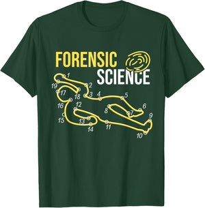 Connect Numbers, Crime Scene Forensic Science T-Shirt - T-Shirt | Forest