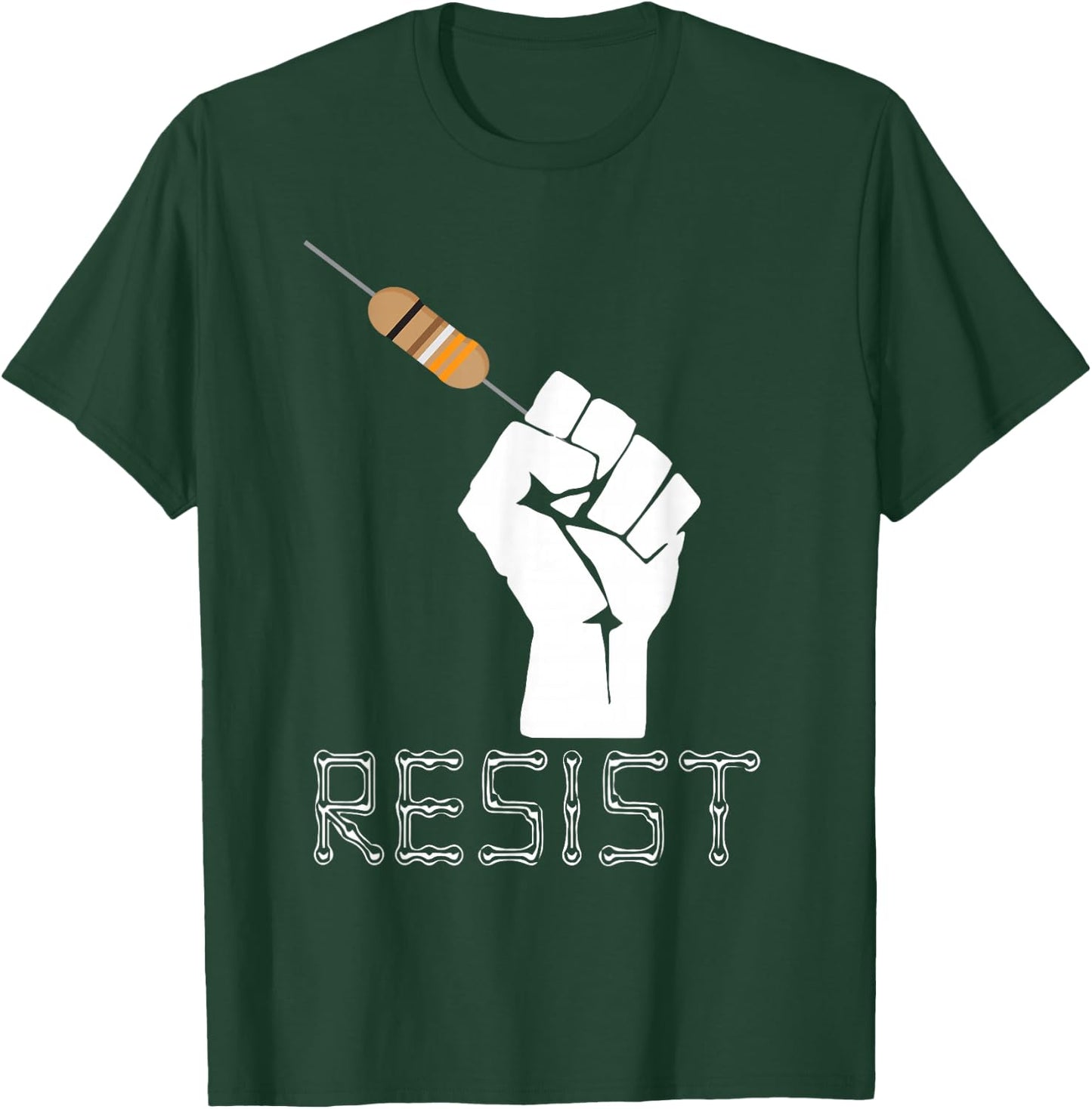 Resist Funny Gift Electrical Engineers Electrician T Shirt T-Shirt - T-Shirt | Forest