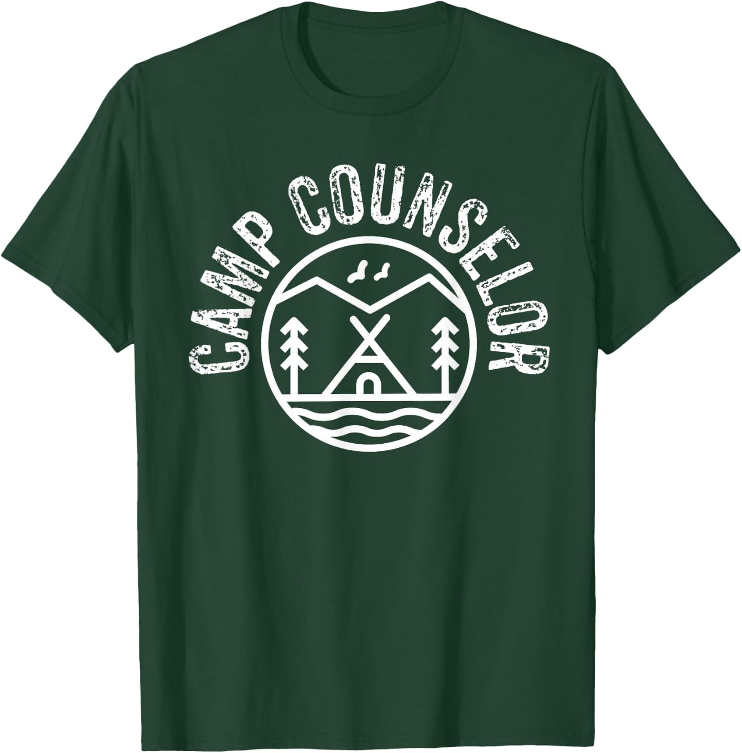 Summer Camp Counselor Staff Uniform Men Women Youth T-Shirt - T-Shirt | Forest