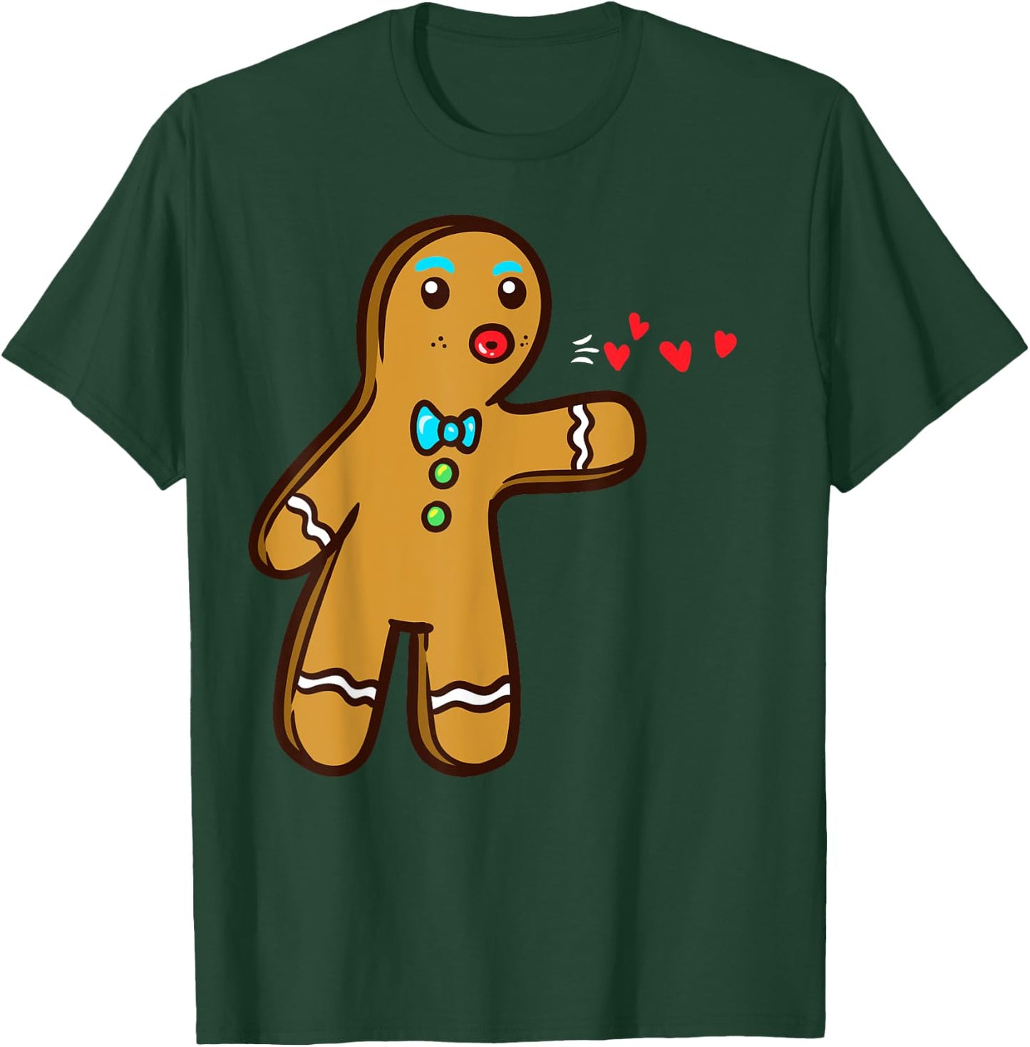Gingerbread Cookie Matching Couple Christmas T-Shirt - T-Shirt | Forest