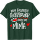 My Favorite Cheerleader Calls Me Mima Funny Cheerleading T-Shirt - T-Shirt | Forest