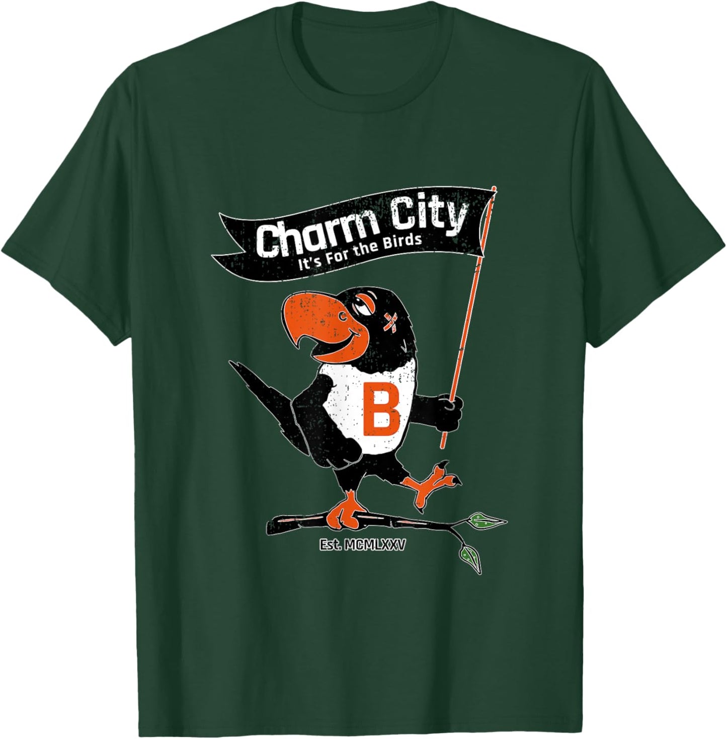 Baltimore Birds Maryland Charm City Pride Novelty T-Shirt - T-Shirt | Forest