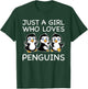 Cute Penguin Art Women Girls Baby Bird Animal Penguin Lover T-Shirt - T-Shirt | Forest