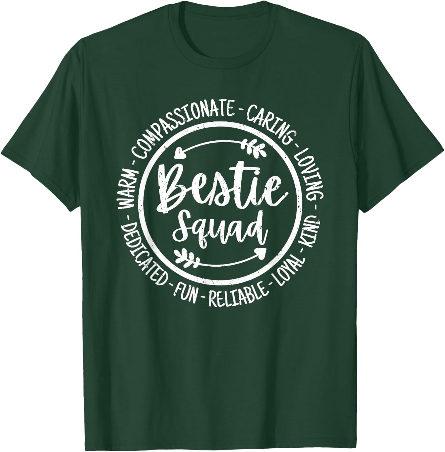 Bestie Squad Besties Life Best Friends Friendship Vintage T-Shirt - T-Shirt | Forest