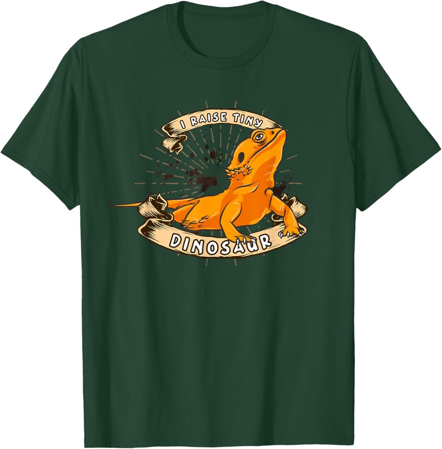 I Raise Tiny Dinosaurs Bearded Dragon T-Shirt - T-Shirt | Forest