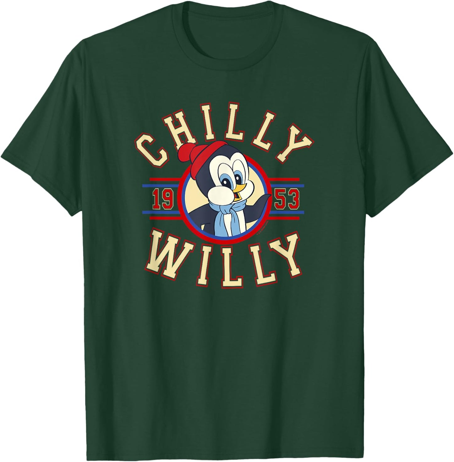 Chilly Willy 1953 Throwback Collegiate T-Shirt - T-Shirt | Forest
