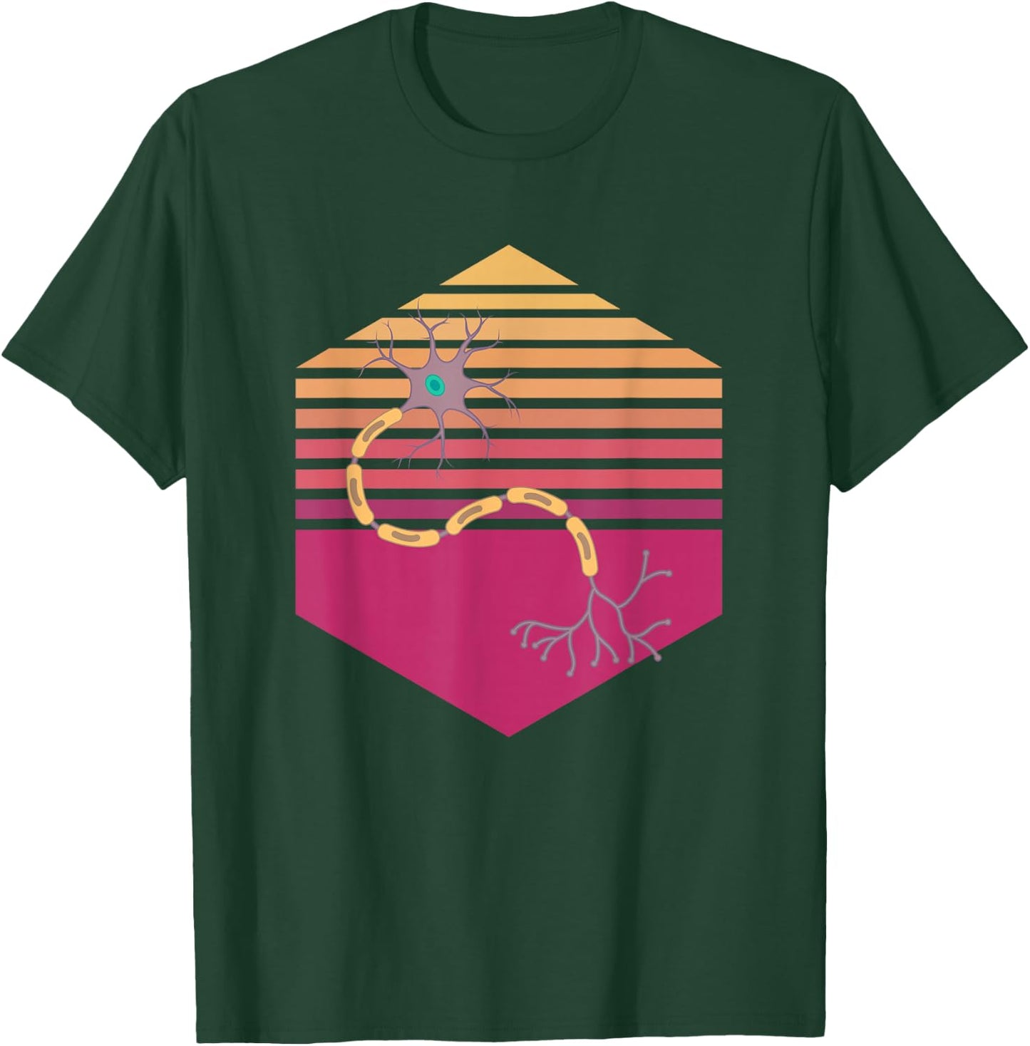 Neuron Vintage Neurologist T-Shirt - T-Shirt | Forest