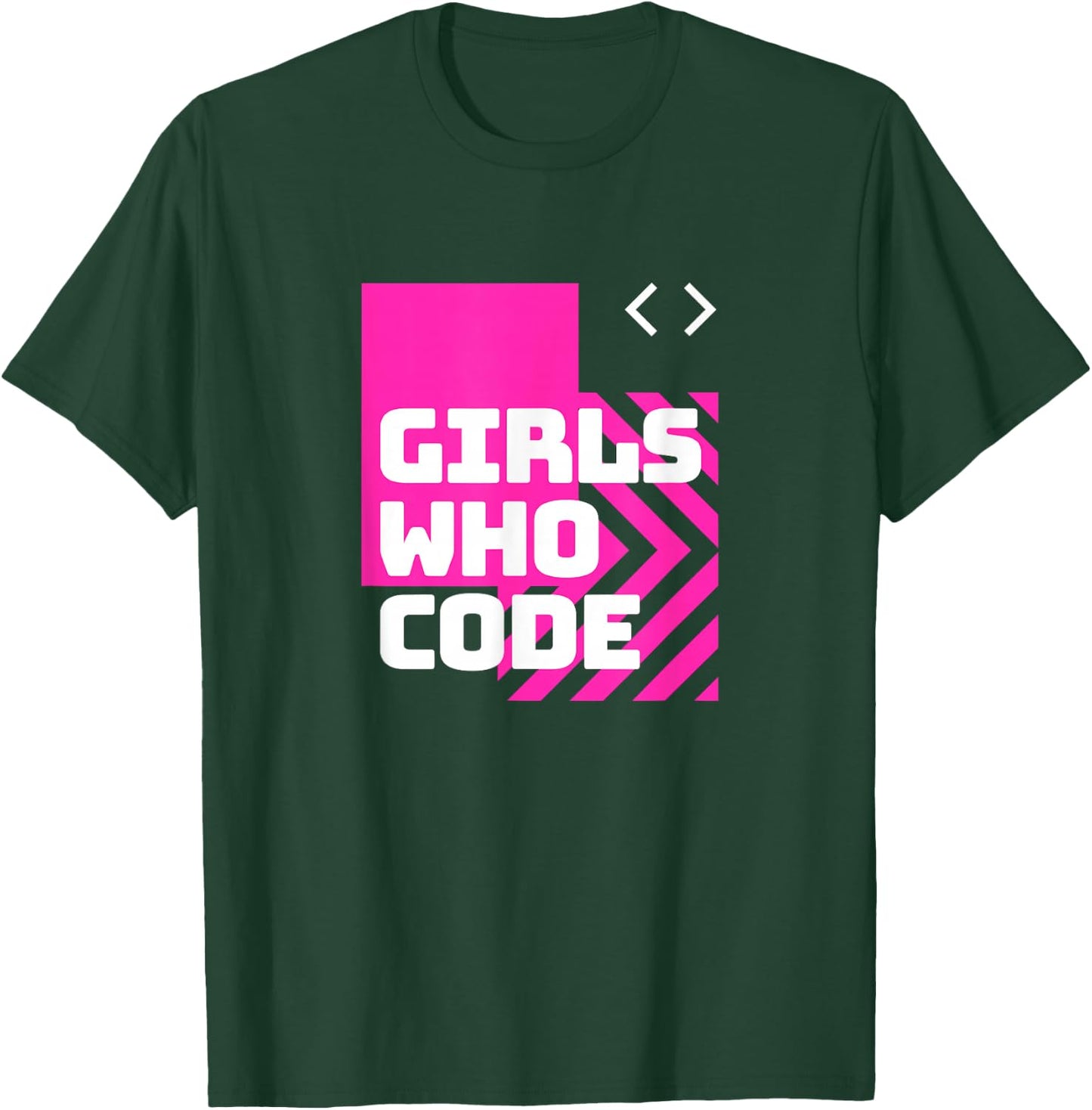 Girl Who Code | Code Like A Girl Women Programmer T-Shirt - T-Shirt | Forest