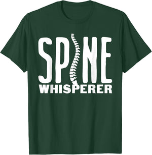 Funny Spine Whisperer Chiropractor Gift Men Women Surgeon T-Shirt - T-Shirt | Forest