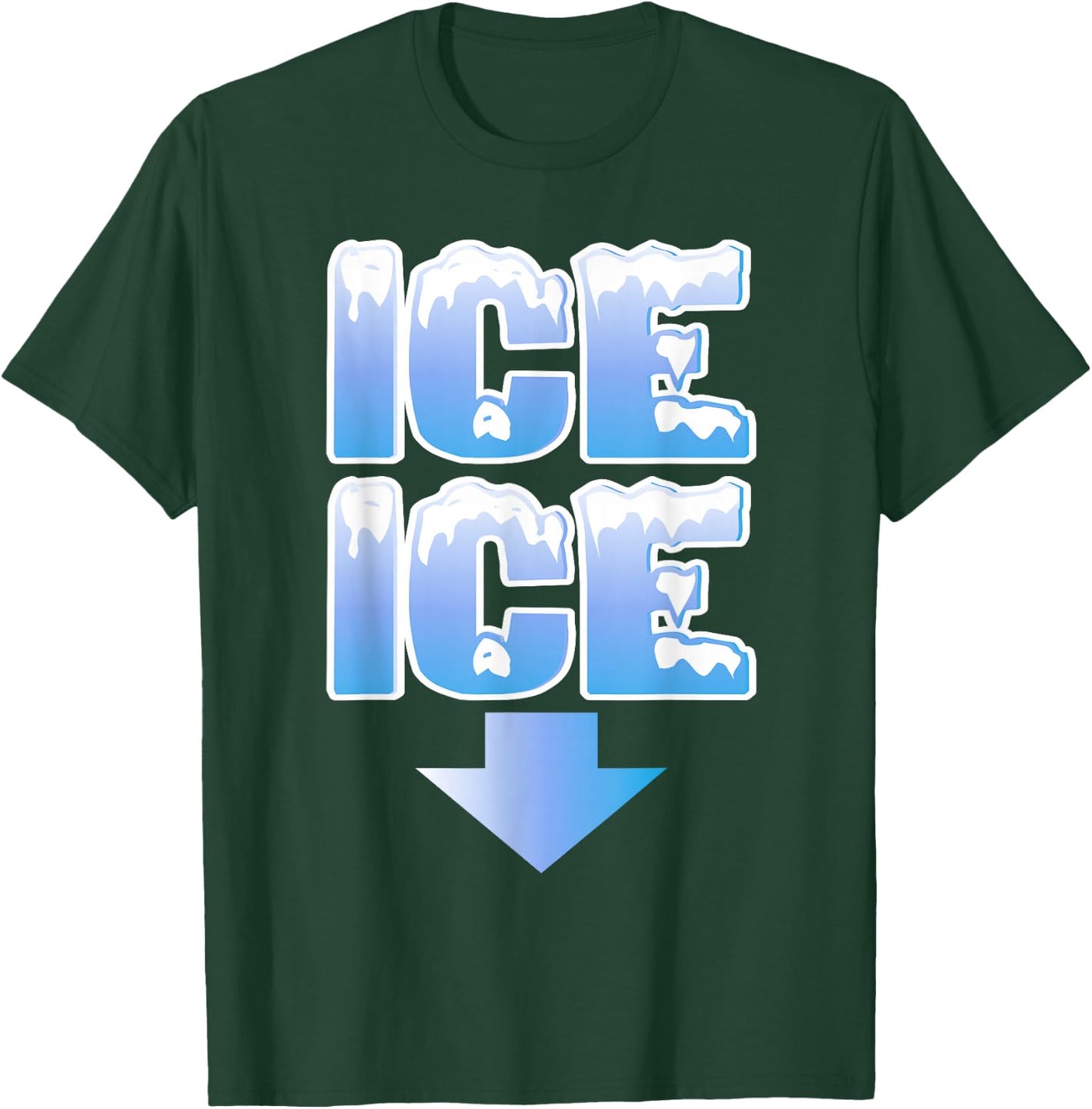 Ice Ice Arrow Pregnancy and Baby Announcement Winter Shirt T-Shirt - T-Shirt | Forest