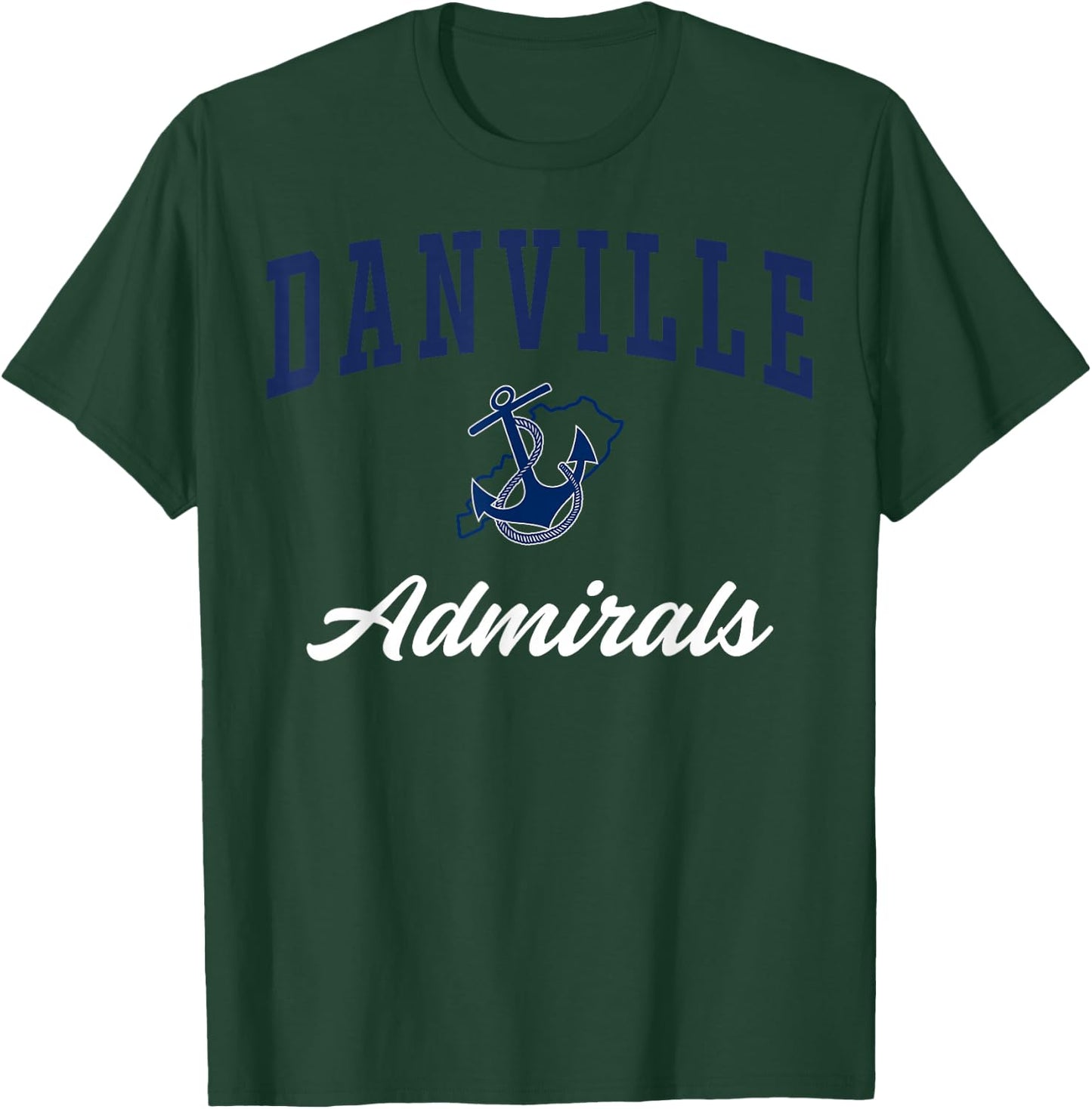 Danville High School Admirals C3 T-Shirt - T-Shirt | Forest
