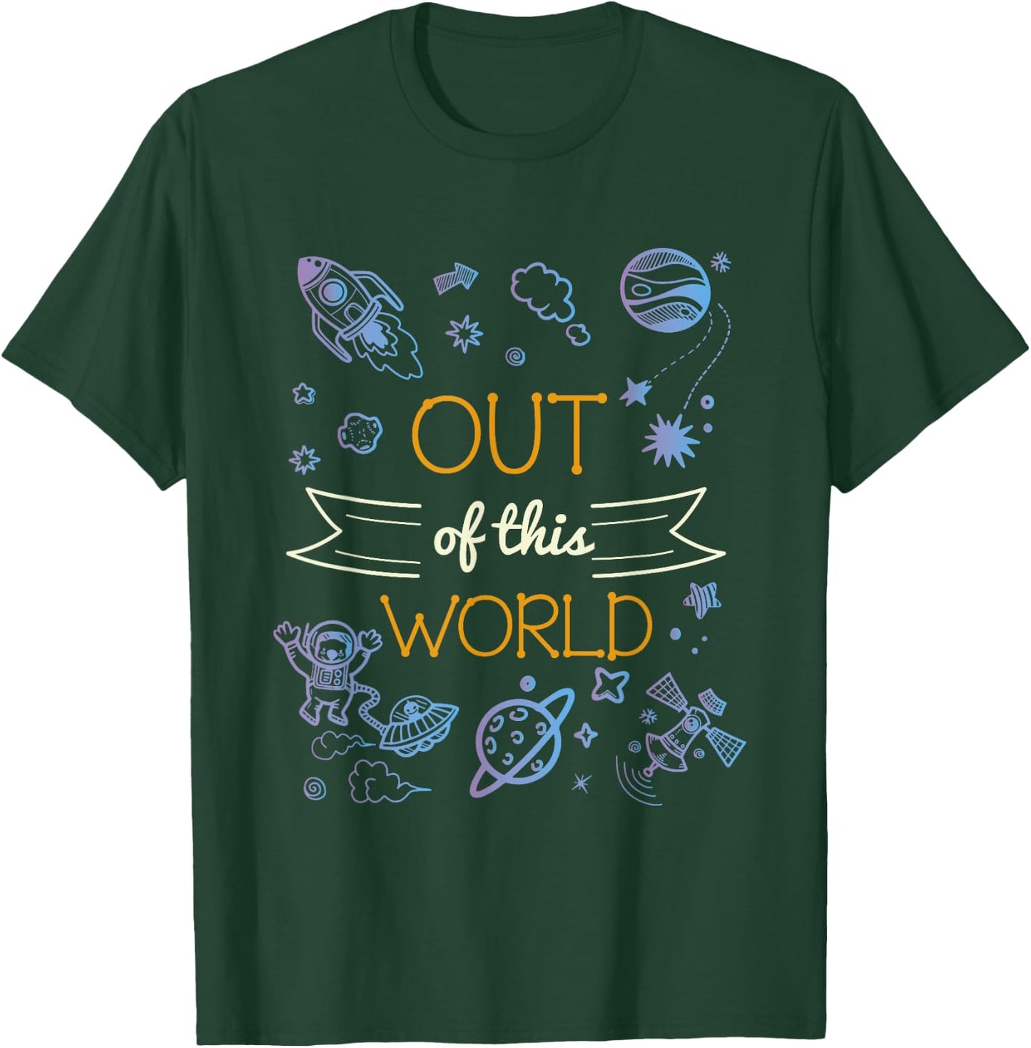 Out Of This World Spaceship T-Shirt - T-Shirt | Forest