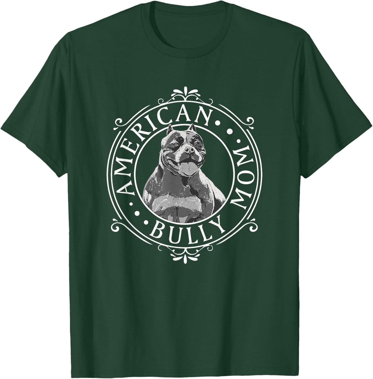 Best American Bully Mom Ever Vintage T-Shirt - T-Shirt | Forest