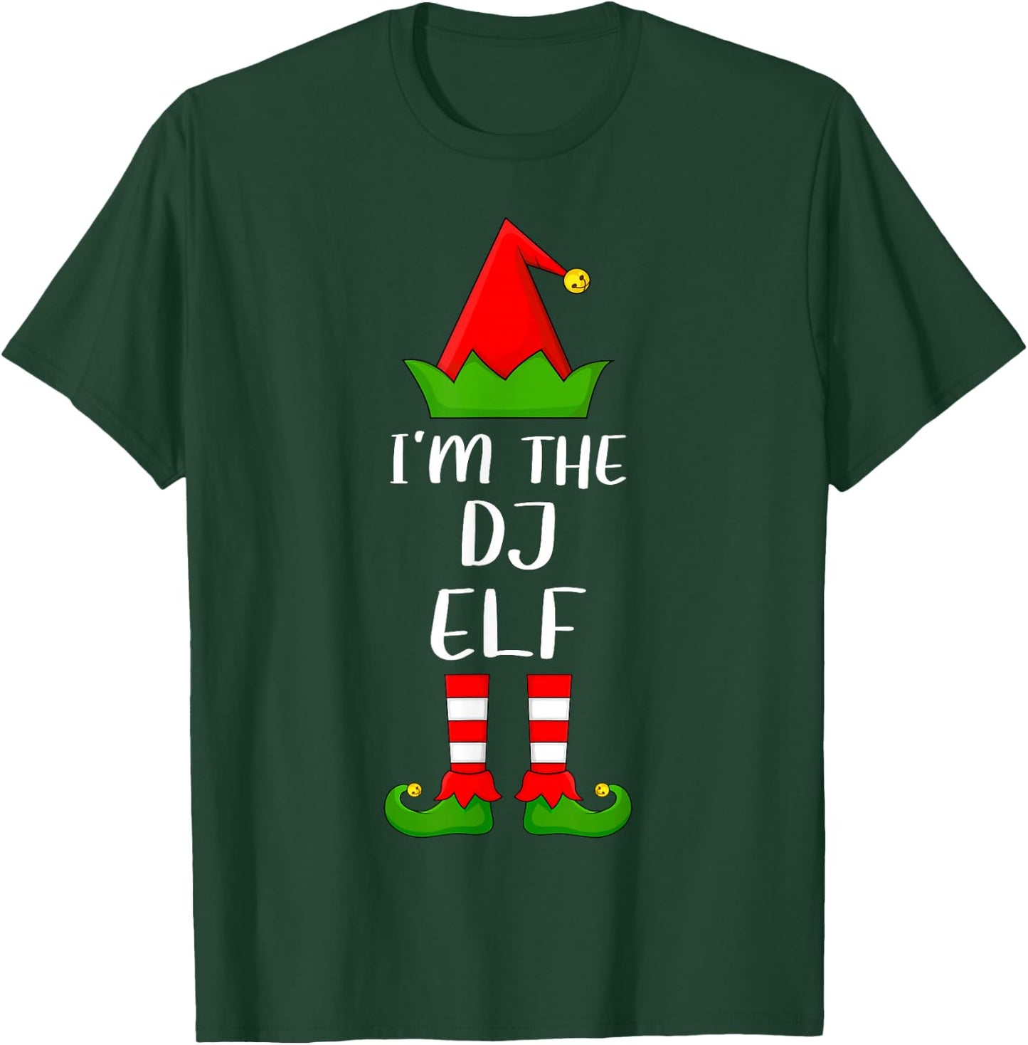 Funny Matching Family I'm The DJ Elf Christmas T-Shirt - T-Shirt | Forest