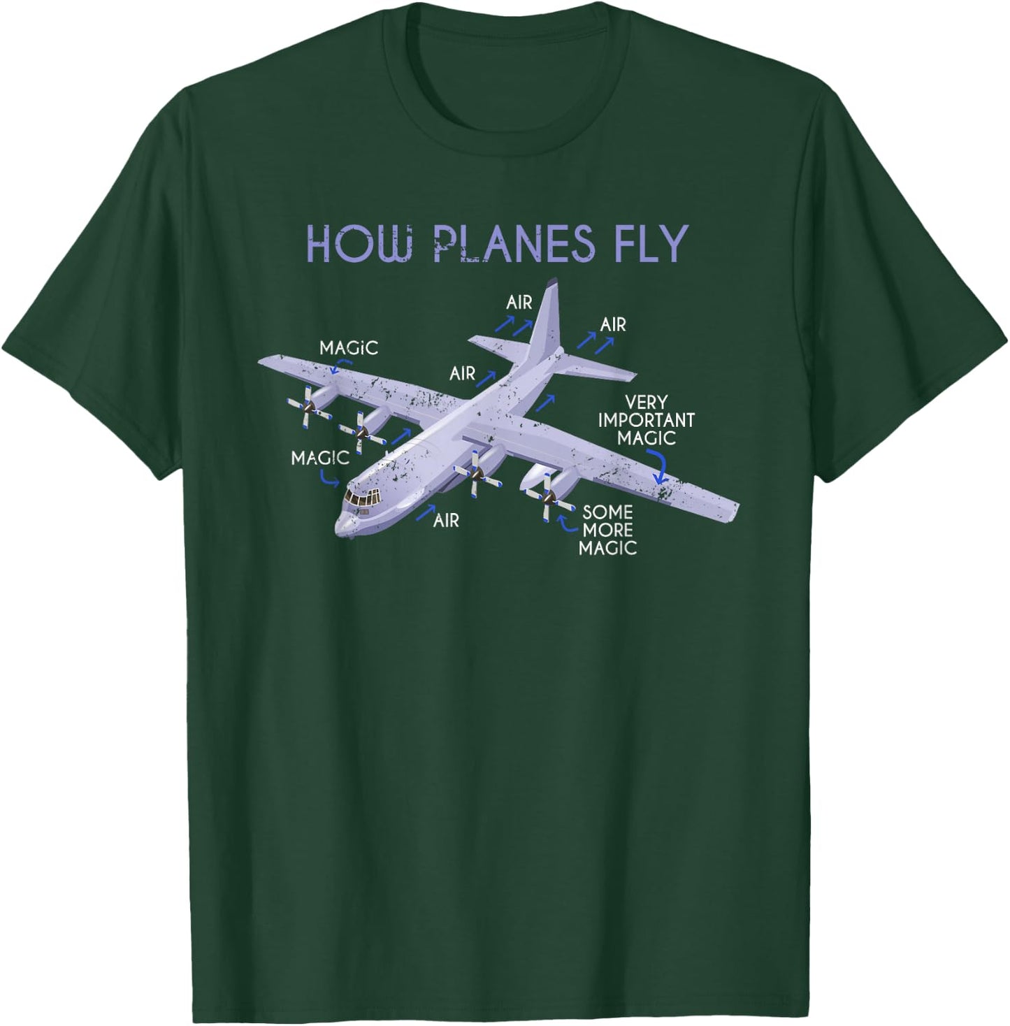 How to fly planes pilot T-Shirt - T-Shirt | Forest