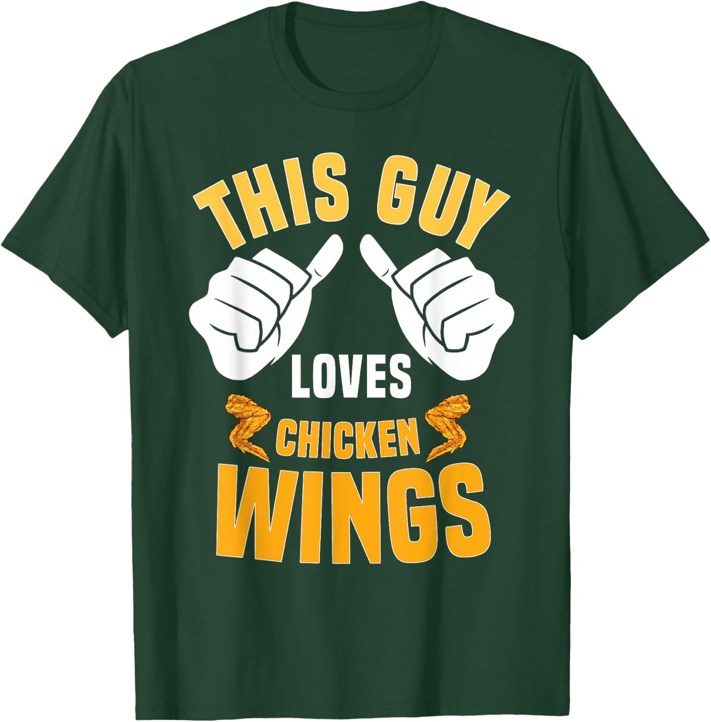 Funny Chicken Wings Lover Saying Hot Wing T-Shirt - T-Shirt | Forest