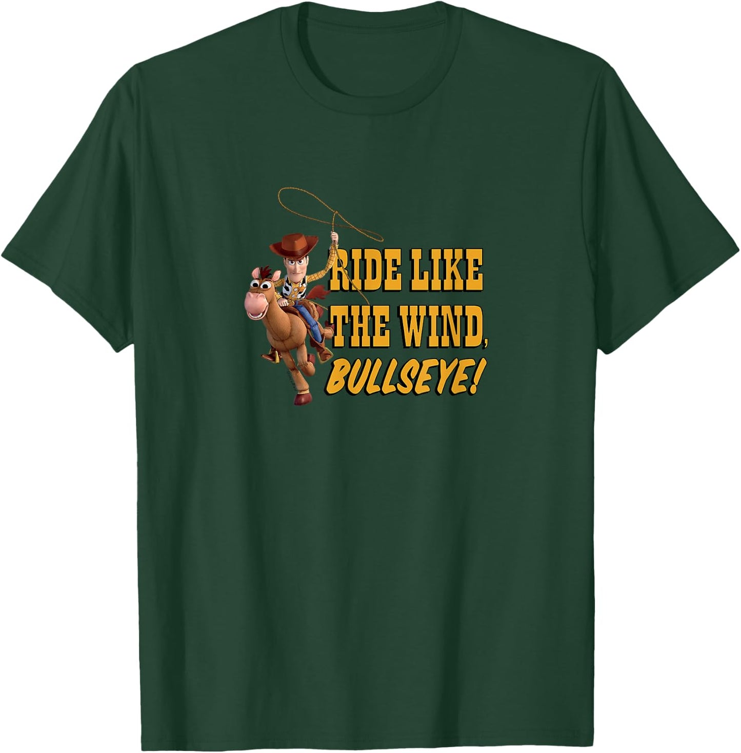 Toy Story - Ride Like The Wind Bullseye! T-Shirt - T-Shirt | Forest