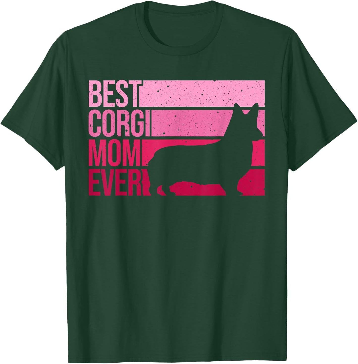 Funny Corgi Mom Art Women Girls Dog Pembroke Corgi Lovers T-Shirt - T-Shirt | Forest
