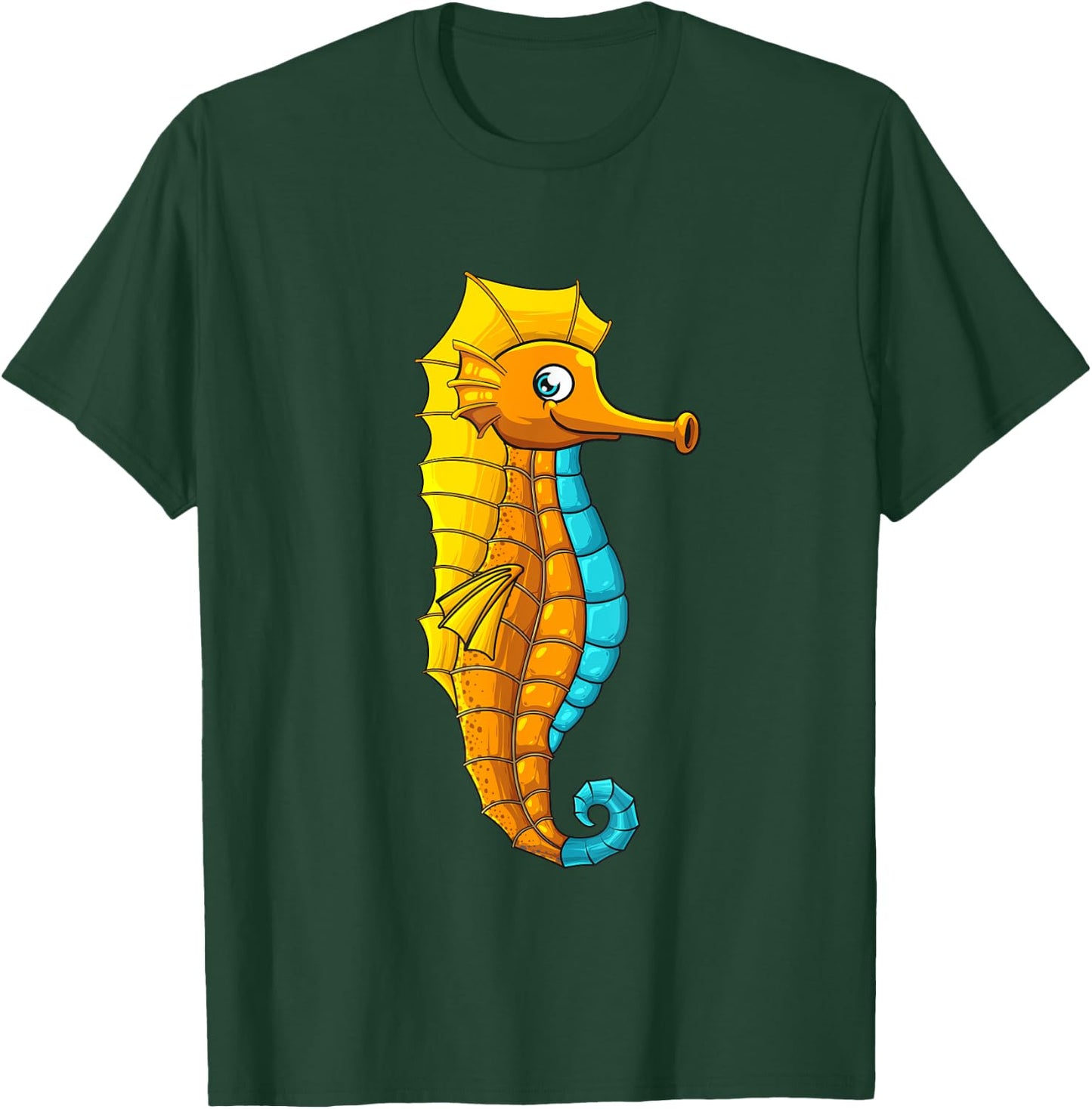 Cute Seahorse Art Women Seahorse Sea Animal Lovers T-Shirt - T-Shirt | Forest