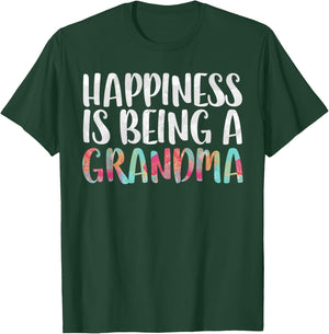 Happiness Is Being A Grandma Shirt Women Mothers Day T-Shirt - T-Shirt | Forest