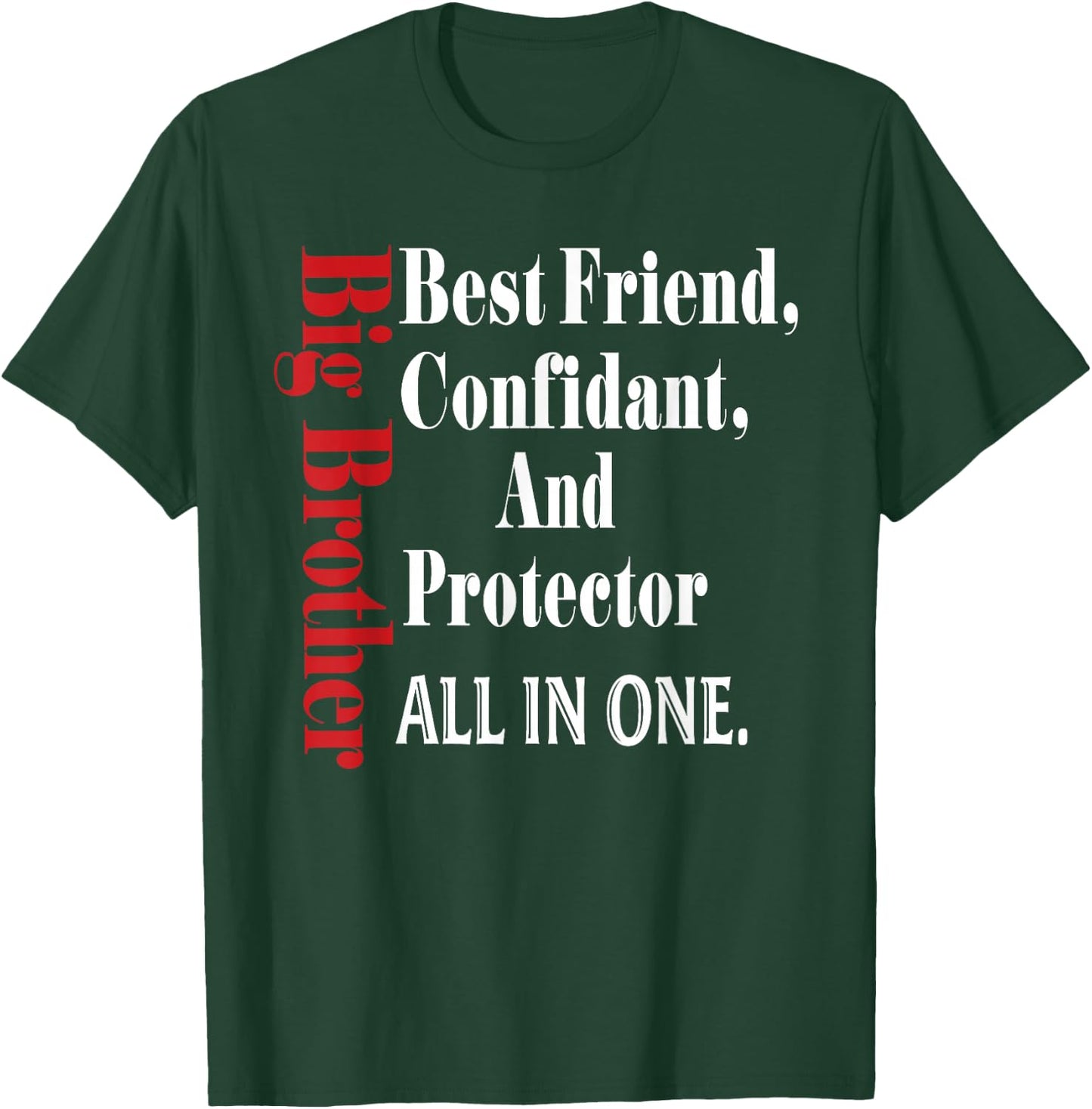 Funny Big Brother Definition Birthday Gifts Men Teens Youth T-Shirt - T-Shirt | Forest
