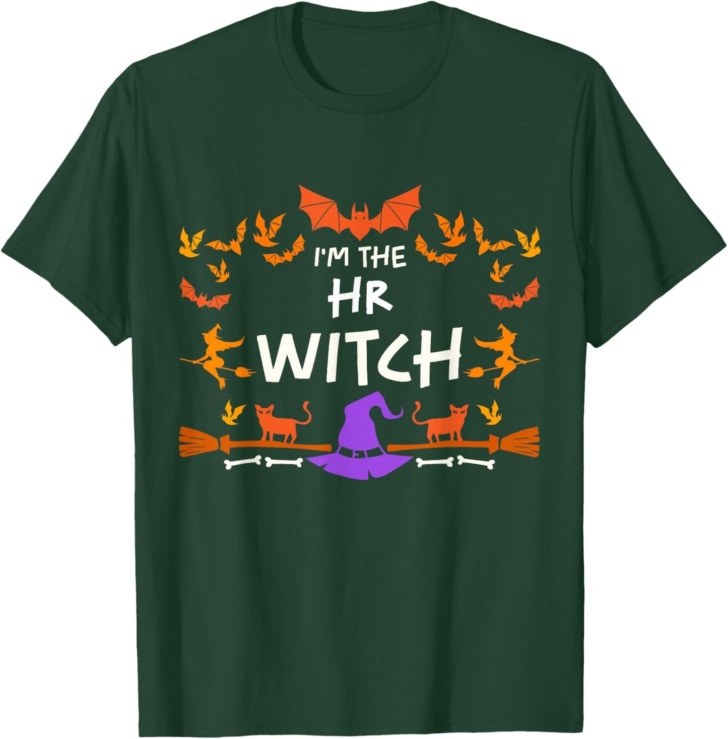 I'm the HR Witch Halloween Costume Art T-Shirt - T-Shirt | Forest