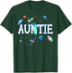 Auntie Astronaut Space Family Matching Birthday Party T-Shirt - T-Shirt | Forest