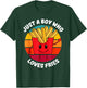 Just A Boy Who Loves French Fries Kids Toddler Baby 5T 4T 3T T-Shirt - T-Shirt | Forest