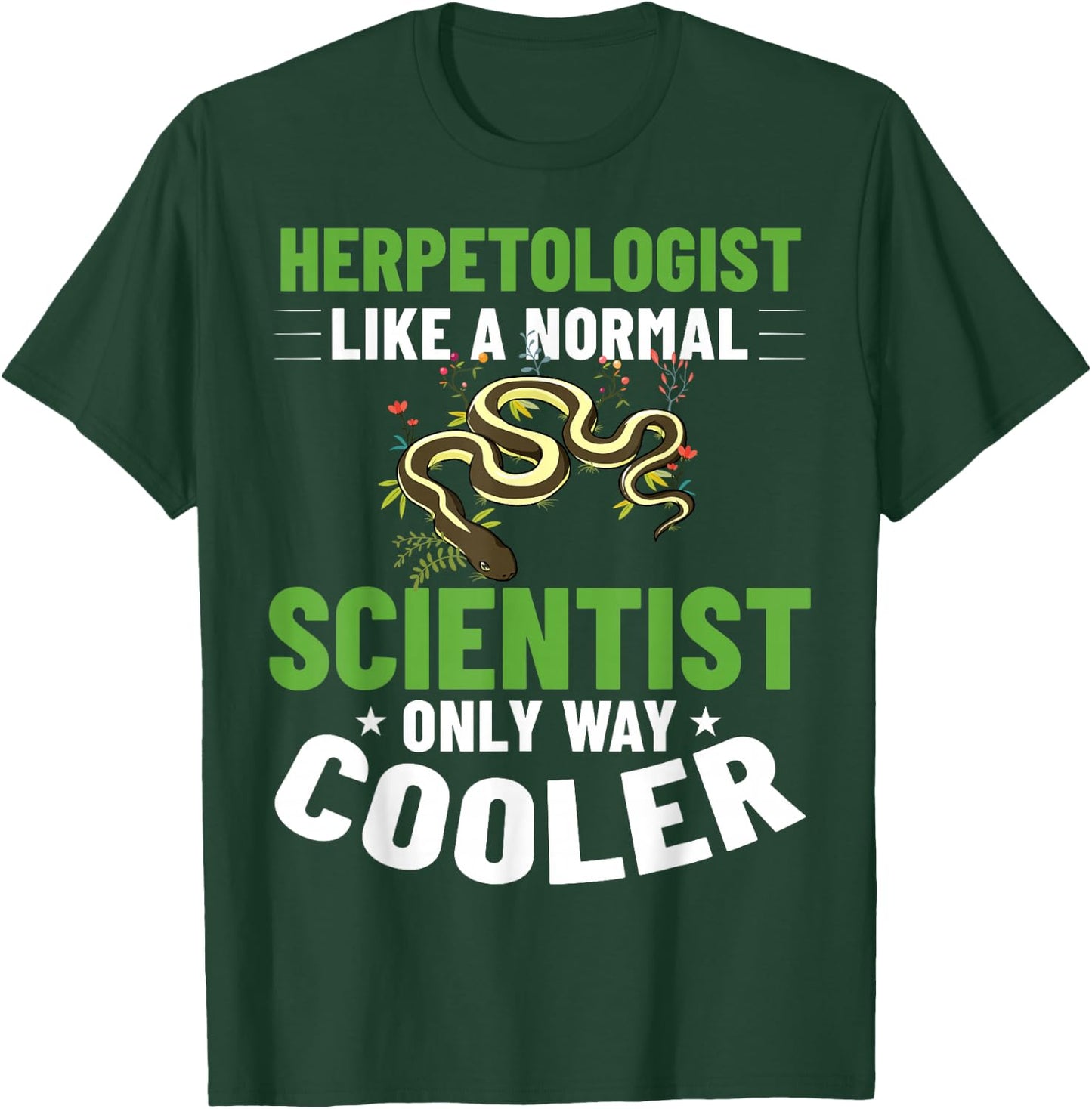 Herpetology Herping Amphibians Reptile Herpetologist T-Shirt - T-Shirt | Forest