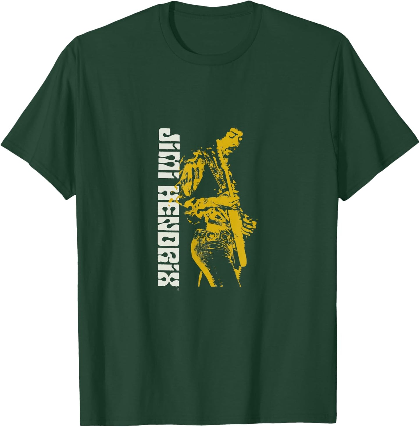 Jimi Hendrix Silhouette Guitar T-Shirt - T-Shirt | Forest