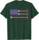 Lacrosse USA Flag Lacrosse Player men woman kids T-Shirt - T-Shirt | Forest