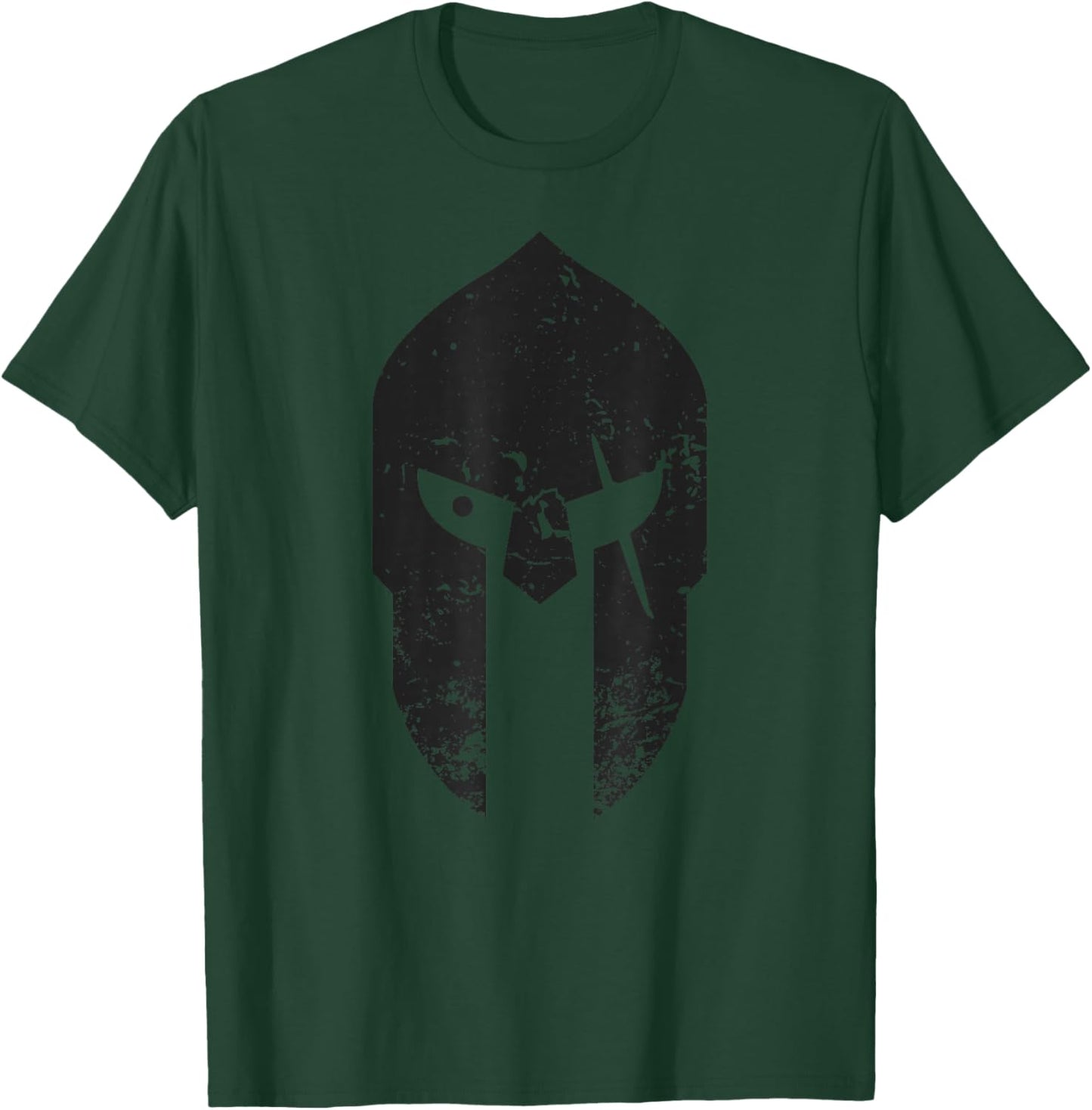 Spartan Helmet | Ancient Greek T-Shirt - T-Shirt | Forest