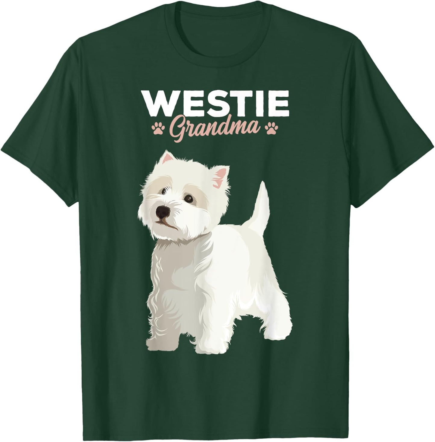 West Highland White Terrier Grandma Dog Mom Women T-Shirt - T-Shirt | Forest