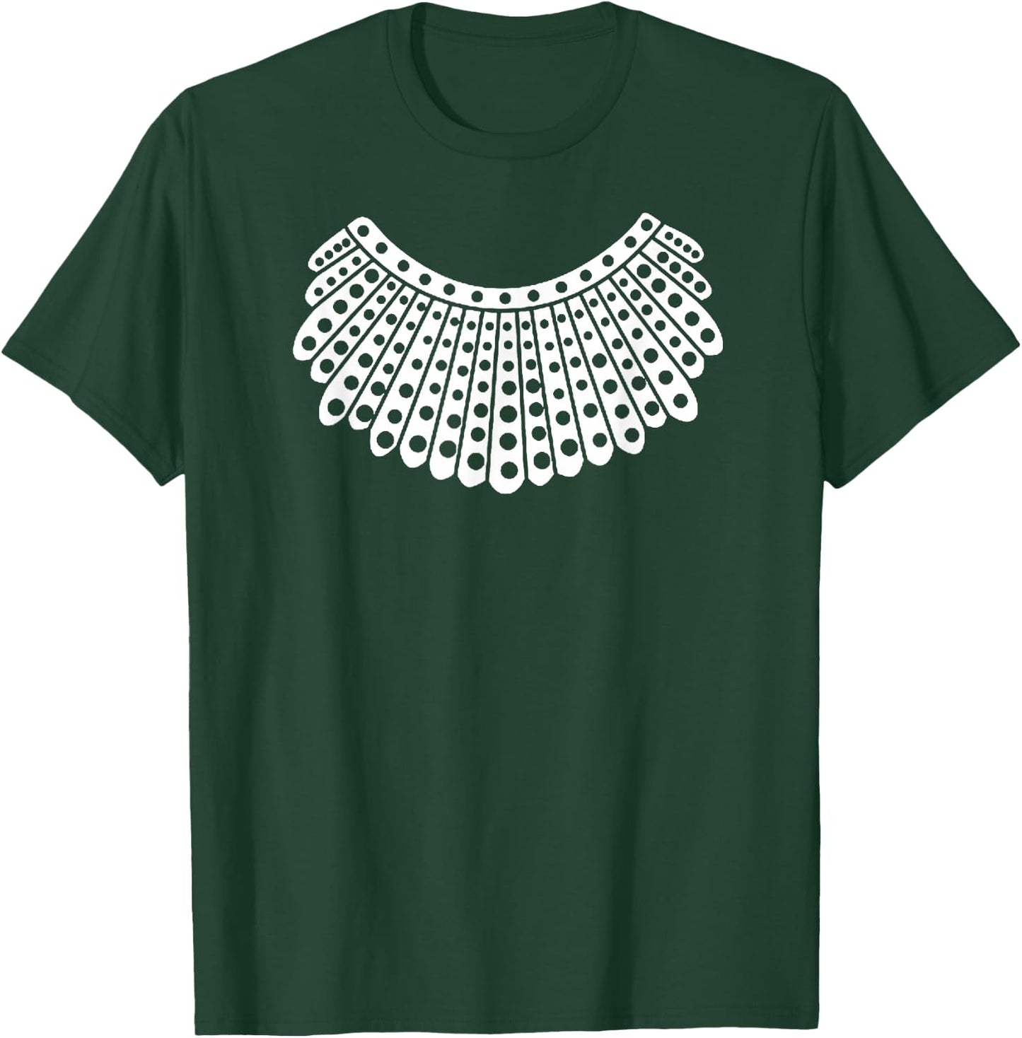 Notorious RBG Ruth Bader Ginsburg Lace Collar Women T-Shirt - T-Shirt | Forest
