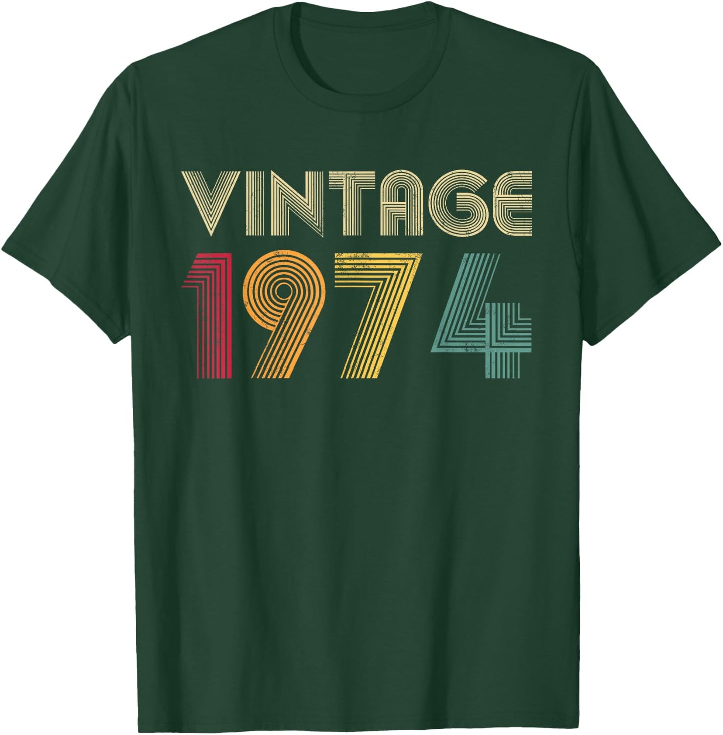 48th Birthday Gift Classic 1974 Vintage Men Women 48 Years T-Shirt - T-Shirt | Forest
