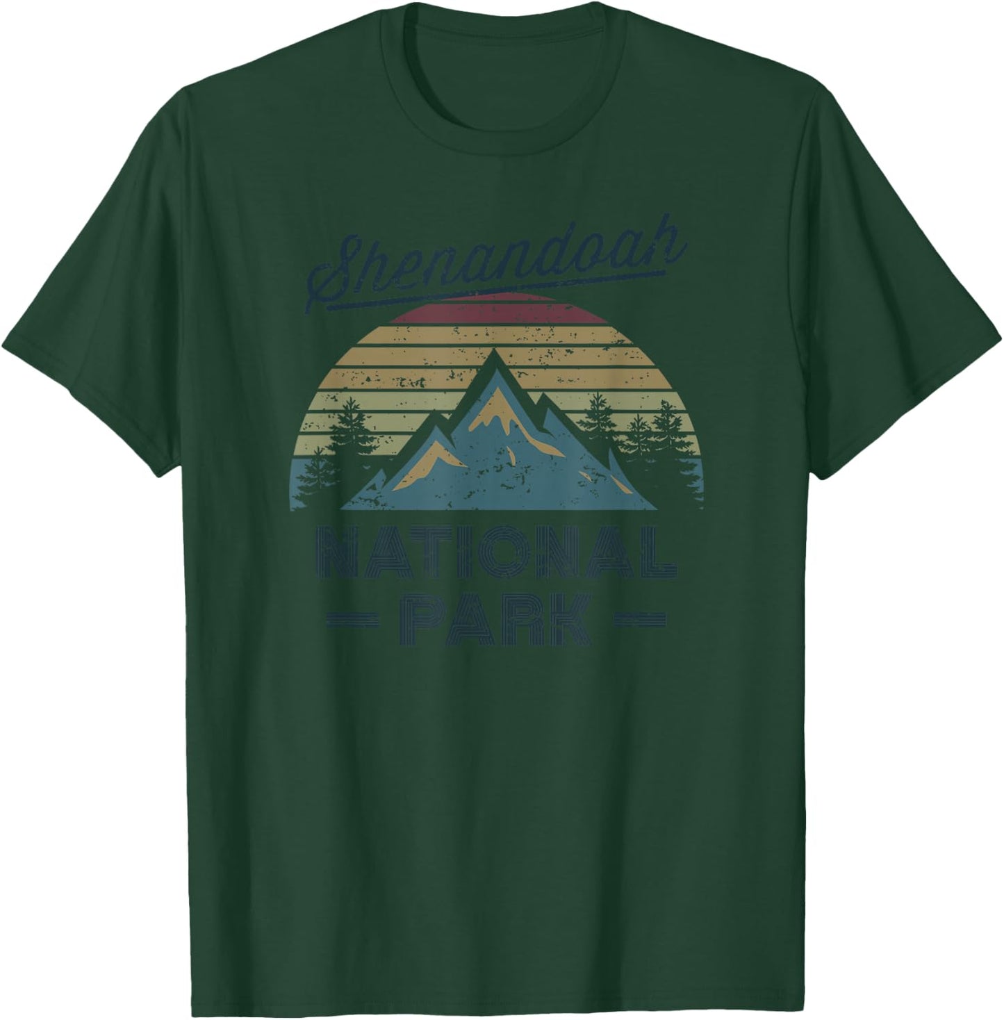 SHENANDOAH NATIONAL PARK Vintage Sunset Love Hiking Camping T-Shirt - T-Shirt | Forest