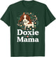Piebald Dachshund Mom Shirt Doxie Mama Floral Dog Lover T-Shirt - T-Shirt | Forest