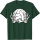 Volleyball Sport Halloween Skeleton Hand T-Shirt - T-Shirt | Forest