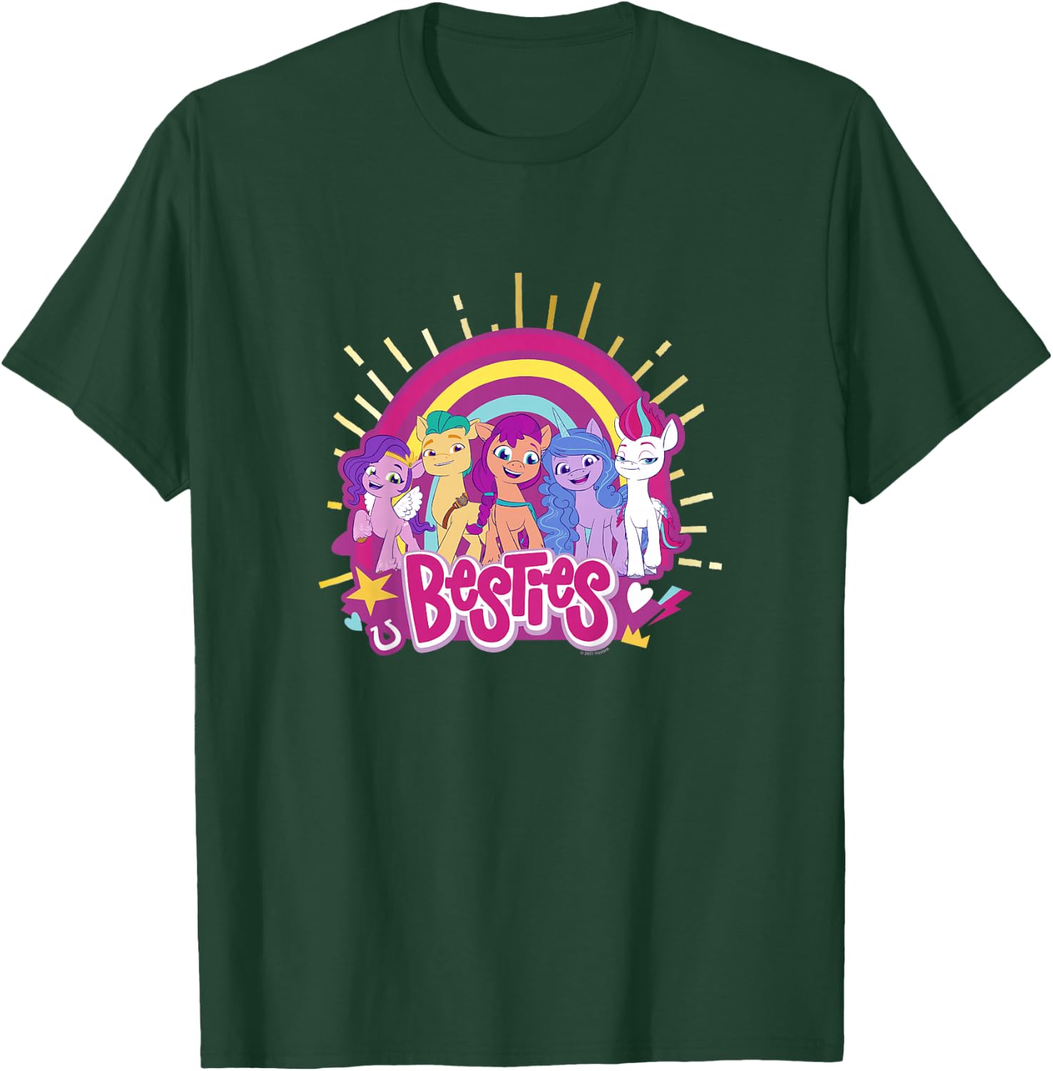 Hasbro My Little Pony: A New Generation Pony Line Up Besties T-Shirt - T-Shirt | Forest