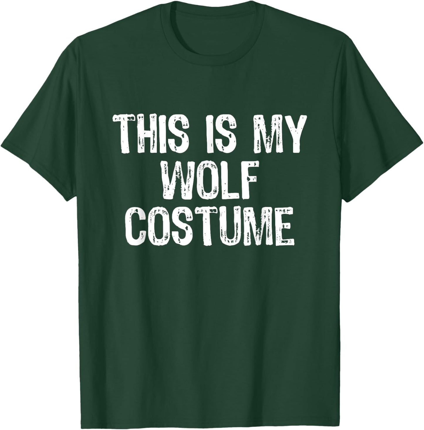 This Is My Wolf Halloween Costume Easy Lazy Last Minute T-Shirt - T-Shirt | Forest