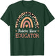 Diabetes Nurse Educator Leopard Rainbow Appreciation T-Shirt - T-Shirt | Forest