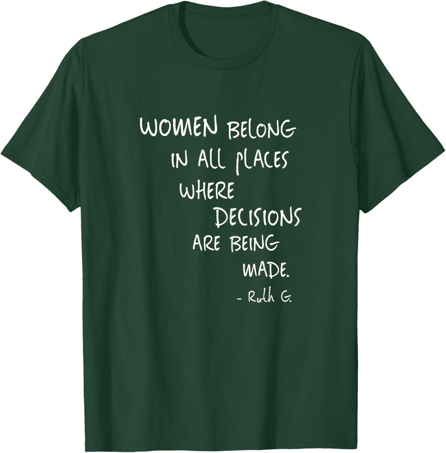 Equal Rights Women Rights Political Feminism Feminist Gift T-Shirt - T-Shirt | Forest