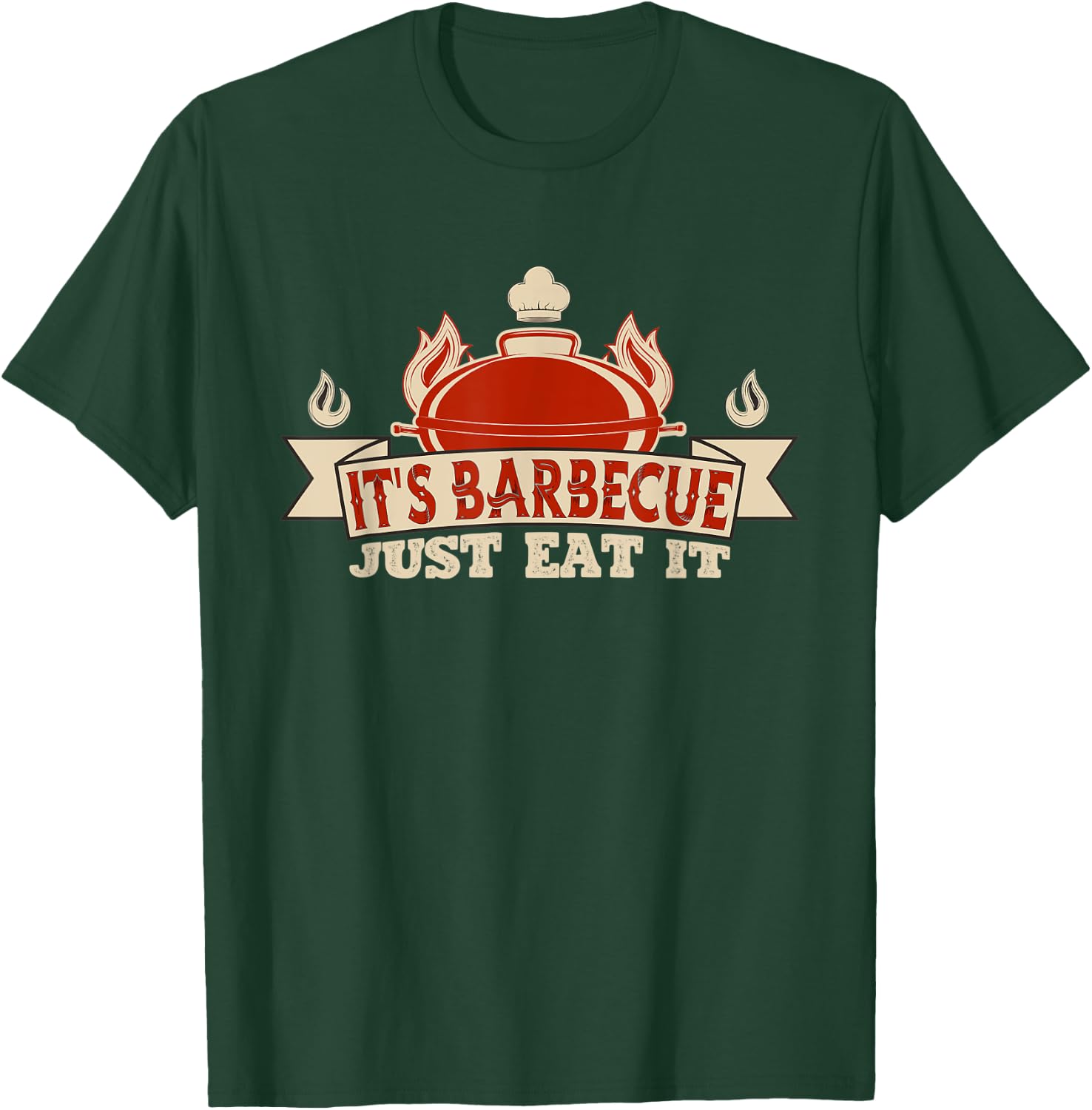 It's Barbecue Just Eat It Funny BBQ Timer Grill Lover Master T-Shirt - T-Shirt | Forest