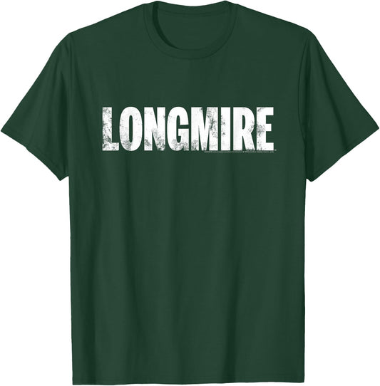 Warner Bros. Longmire Logo -Adults, Kids , Black, Small, Short Sleeve T-Shirt - T-Shirt | Forest
