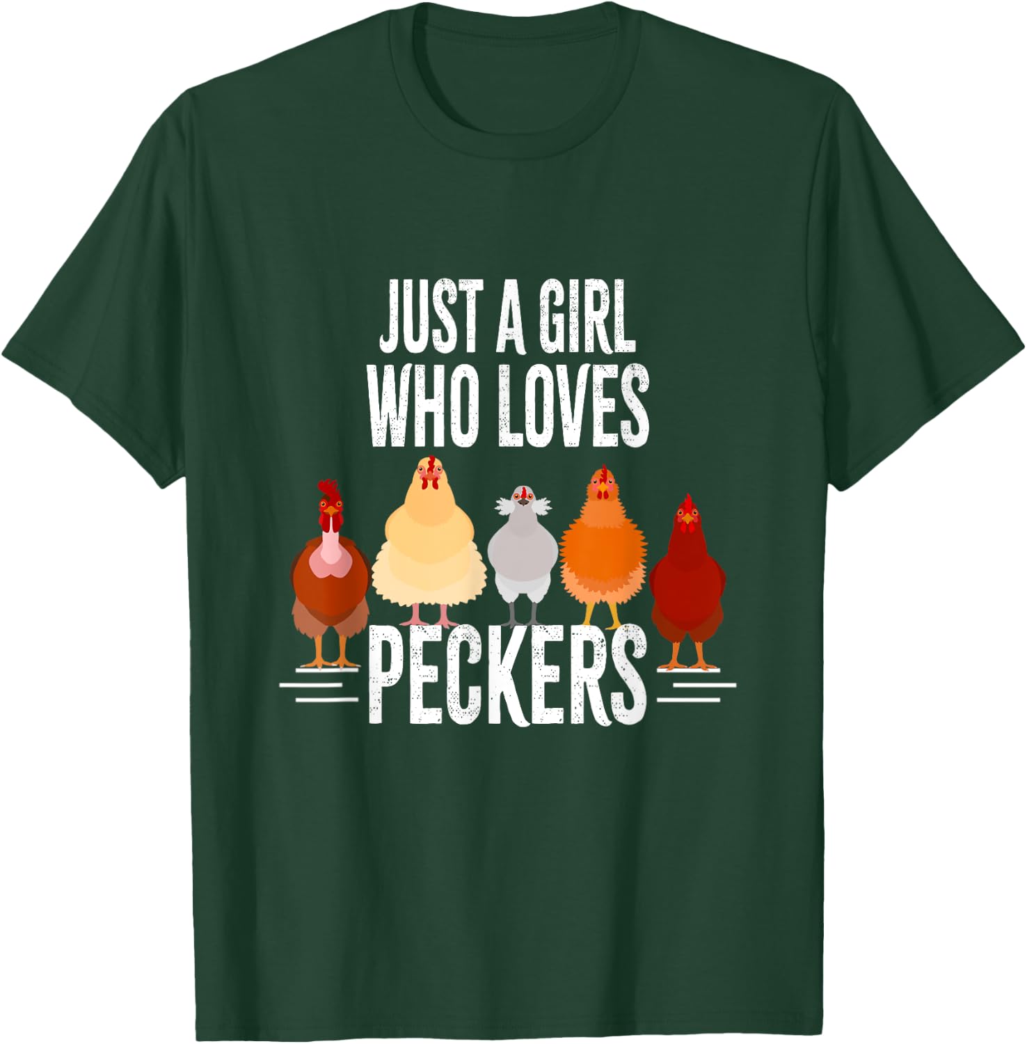 Just A Girl Who Loves Peckers - Famers T-Shirt - T-Shirt | Forest