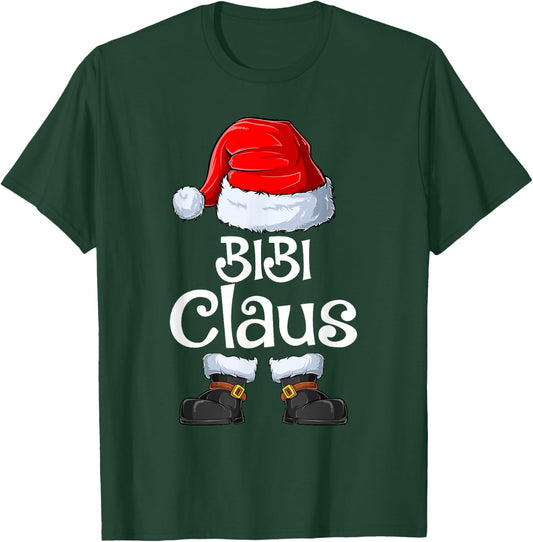 BIBI Claus Family Matching BIBI Claus Pajama T-Shirt - T-Shirt | Forest