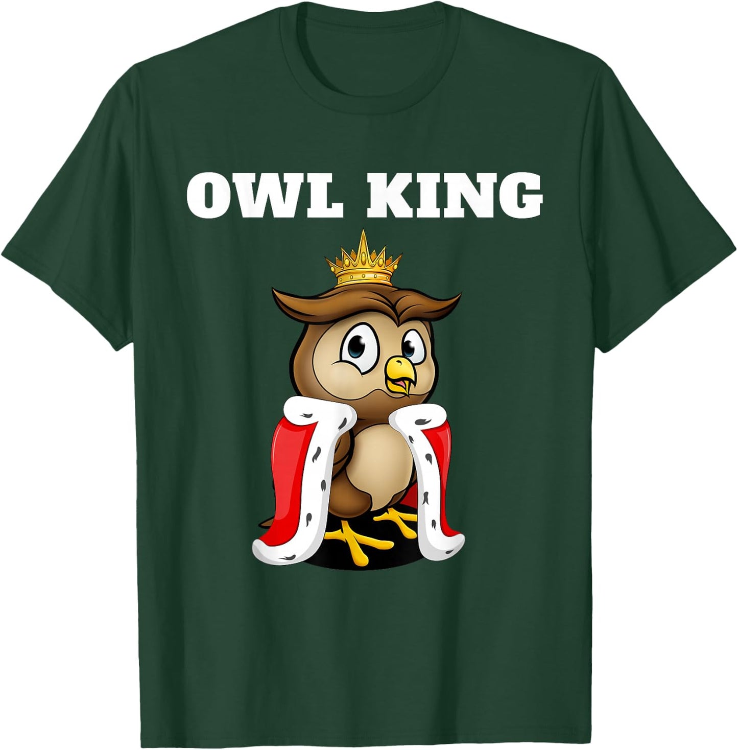 Owl King | Boys Owl | Owl T-Shirt - T-Shirt | Forest