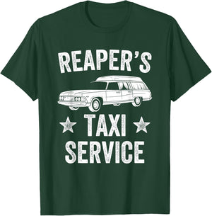Reaper's Taxi Driver Hearse Funny Funeral Director T-Shirt - T-Shirt | Forest